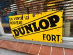 DUNLOP emaille reclamebord 1937, Verzamelen, Ophalen of Verzenden, Gebruikt, Reclamebord
