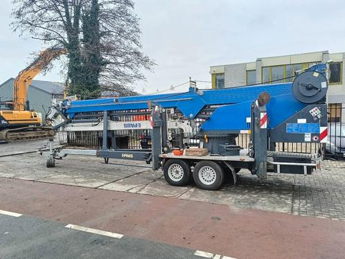 Paus PTK 31 ANHÄNGERKRAN bocker trailer crane kraan 31m, Articles professionnels, Machines & Construction | Grues & Excavatrices