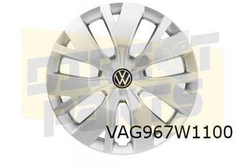 Volkswagen Wieldop 16'' (UWP chromeglas/ zwart/ fijnzilver)  beschikbaar voor biedingen