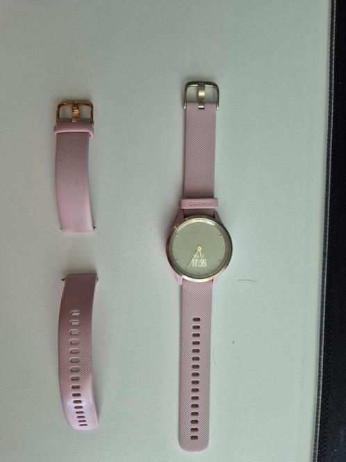 Garmin Vivomove 3s 39mm met extra bandje, Handtassen en Accessoires, Sporthorloges, Zo goed als nieuw, Roze, Hartslag, Slaap, Stappen