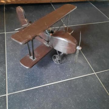 Maquette d'avion en bois et métal. 42 cm x 42 cm., Enlèvement ou Envoi
