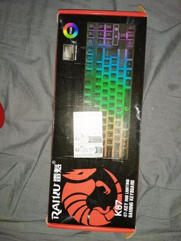 Clavier gaming k87 avec fil beschikbaar voor biedingen
