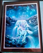 Cadre licorne brillant 18cm sur 24cm, Maison & Meubles, Enlèvement ou Envoi