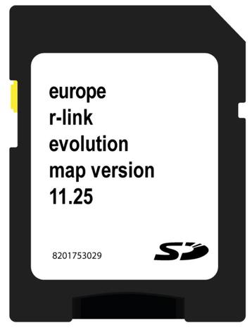 Carte SD Renault R-Link 1 Evolution OEM 11.25 Europe 2024