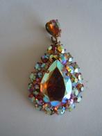 Vintage hanger Aurora Borealis - strass, Overige materialen, Ophalen of Verzenden, Zo goed als nieuw, Met strass