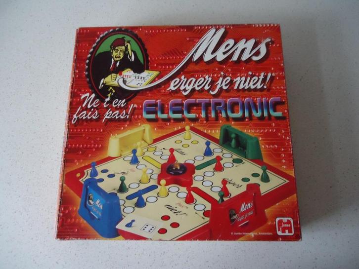 "Mens erger Je Niet" ELECTRONIC van Jumbo (nr.00383), Hobby en Vrije tijd, Gezelschapsspellen | Bordspellen, Zo goed als nieuw