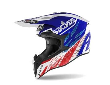 Casque de moto Cross Airoh Wraap Six Days France taille XS/X, Neuf, avec ticket, Moto6, Info@motosix.be, XS