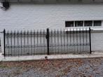 Smeedijzeren poort met hekwerk 510cm br 130cm met palen, Ophalen, Gebruikt