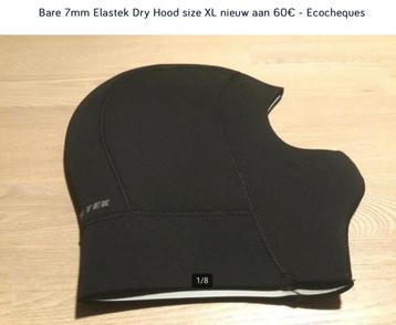 Bare 7mm Elastek Coldwaterhood size XL - Ecocheques  beschikbaar voor biedingen