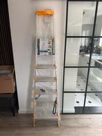 Hostrom Nieuwe aluminium trapladder met 6 treden, Doe-het-zelf en Bouw, Ladders en Trappen, Ophalen of Verzenden, Nieuw