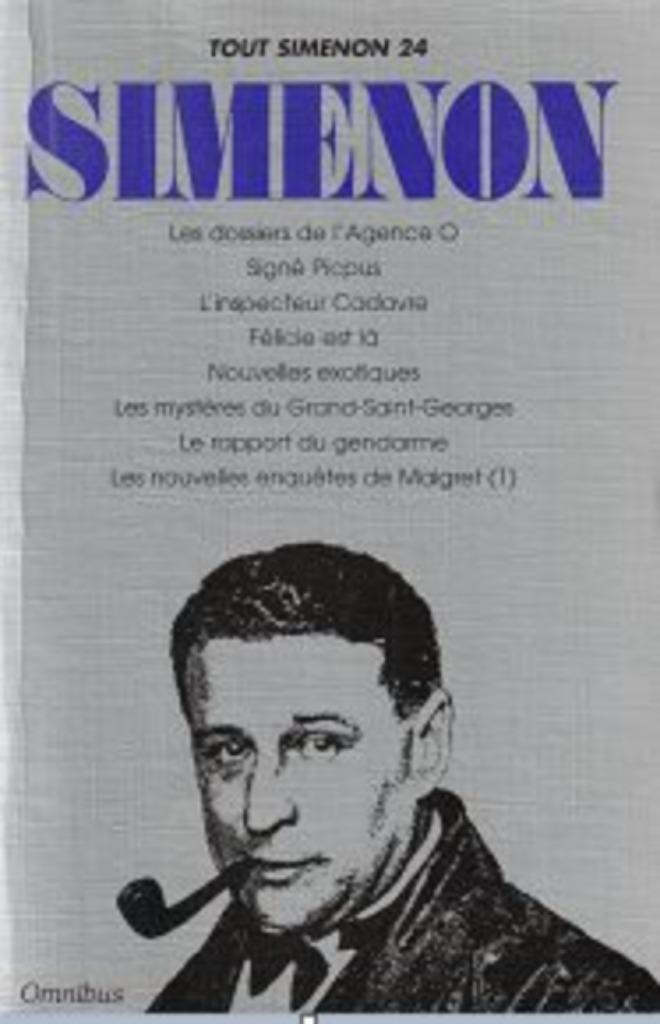 Tout Simenon * Collection Omnibus * Volume 24, Livres, Policiers, Comme neuf, Enlèvement ou Envoi