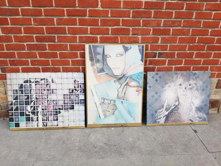 Reproductie kunstwerken uit 1981 van René Julien, Antiek en Kunst, Kunst | Schilderijen | Abstract, Ophalen of Verzenden