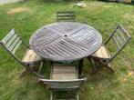 Tuinset teak 120 cm, Tuin en Terras, Tuinsets en Loungesets, Ophalen, Tuinset