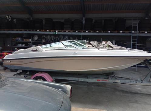 boot, Watersport en Boten, Motorboten en Motorjachten, Gebruikt, Polyester, 6 tot 9 meter, Benzine, Binnenboordmotor, 50 pk of meer