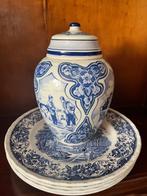 Delfs blauw vaas de boerderij, Ophalen