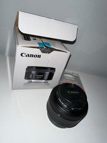 Canon EF 50mm f/1.8 STM, Enlèvement ou Envoi, Comme neuf, Zoom