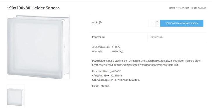 gesatineerde glasdallen, Doe-het-zelf en Bouw, Overige Doe-Het-Zelf en Bouw, Zo goed als nieuw, Ophalen