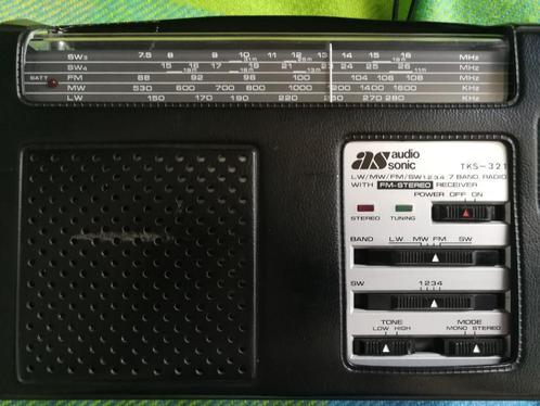 kleine wereld radio Audio Sonic TKS-321in origineel tasje, TV, Hi-fi & Vidéo, Radios, Utilisé, Radio, Enlèvement ou Envoi