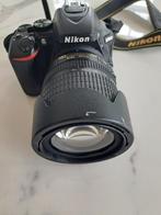 Nikon D5600 + 18-105 VR lens, Spiegelreflex, 8 keer of meer, 24 Megapixel, Zo goed als nieuw