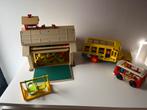 Fisher Price Schooltje en bus, Kinderen en Baby's, Speelgoed | Fisher-Price, Ophalen, Gebruikt, Speelset