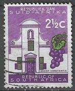 Zuid-Afrika 1961-1962 - Yvert 252B - Groot Constantia  (ST), Timbres & Monnaies, Timbres | Afrique, Affranchi, Envoi, Afrique du Sud
