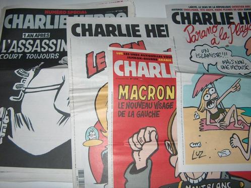24 x Charlie Hebdo 2015 - 2016, Livres, Journaux & Revues, Utilisé, Autres types, Enlèvement