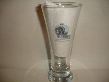 Bierglas Flandrien, fluitglas, brij. Louwaege beschikbaar voor biedingen