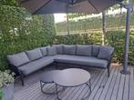 Lounge hoeksalon met 2 loungetafels van Bristol, Tuin en Terras, Tuinsets en Loungesets, Ophalen, Gebruikt, 6 zitplaatsen, Aluminium