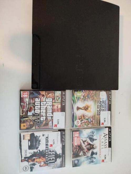 PLAYSTATION 3 met 4 games (zonder controller), Games en Spelcomputers, Spelcomputers | Sony PlayStation 3