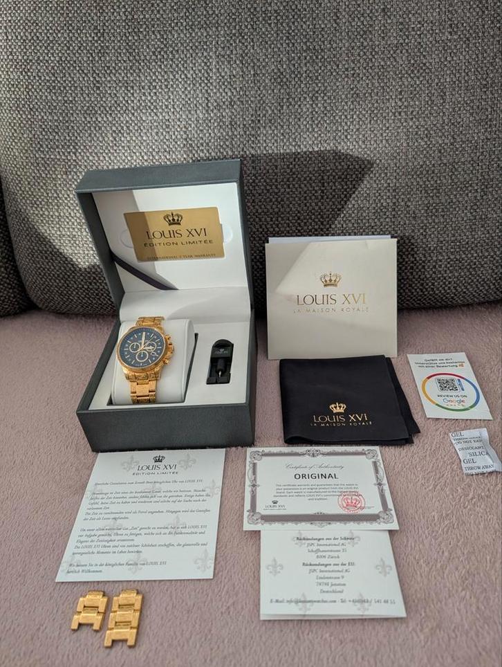 Heren Horloge Louis XVI Limited Edition met certificaat, Bijoux, Sacs & Beauté, Montres | Hommes, Enlèvement
