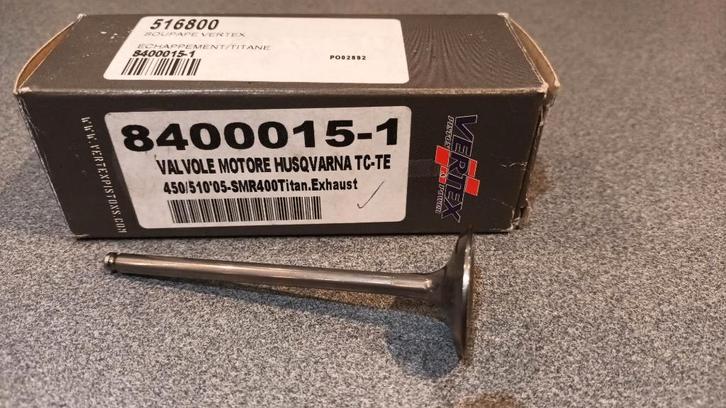 Vertex exhaust titanium valve  TC/TE 450/510 & SMR400, Motos, Pièces | Autre, Neuf, Enlèvement ou Envoi