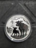 Australian 2021 OX 1 Oz 999 Silver, Postzegels en Munten, Munten | Oceanië, Zilver, Ophalen of Verzenden, Losse munt