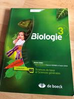 Livre de Biologie 3ème De Boeck, Livres, Comme neuf, Biologie