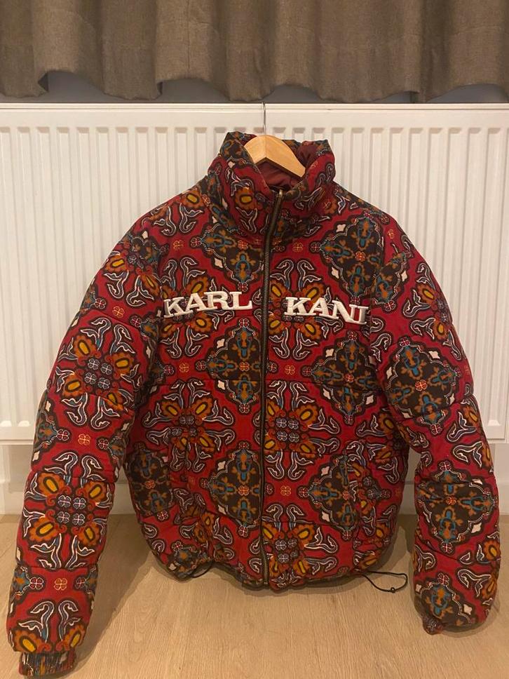 Karl Kani RETRO REVERSIBLE PUFFER JACKET UNISEX, Kleding | Heren, Wintersportkleding, Zo goed als nieuw, Jack, Maat 46 (S) of kleiner