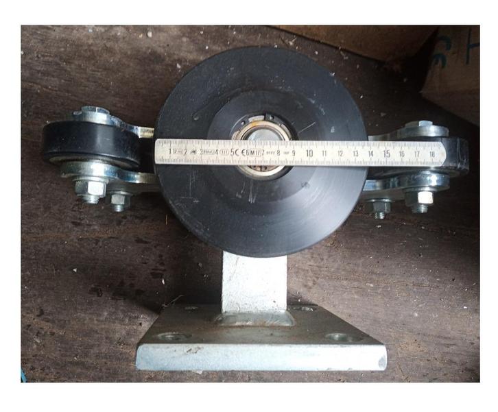 Schuifpoort Wielstelsels vrijdragende poort boot aanhangwage, Tuin en Terras, Tuinpoorten, Gebruikt, Schuifpoort, Staal, Minder dan 100 cm