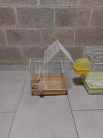 Lot de 2 cages pour canaris + accessoires, Ophalen, Zo goed als nieuw