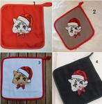 manique de cuisine , coton rembourrage anti feu 22 cm, Enlèvement ou Envoi, Neuf, Rouge, Autres types