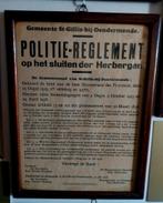 Politie-Reglement op het sluiten der Herbergen, Maison & Meubles, Accessoires pour la Maison | Tableaux à écrire & Proverbes, Enlèvement ou Envoi