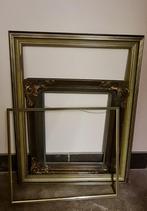 3 oude massief houten lijsten 'Nature Green', Ophalen, Gebruikt, 50 tot 75 cm, 50 tot 75 cm