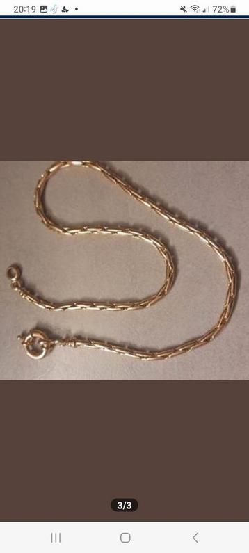 vergulde armband in open ankerkettingstijl, beschikbaar voor biedingen