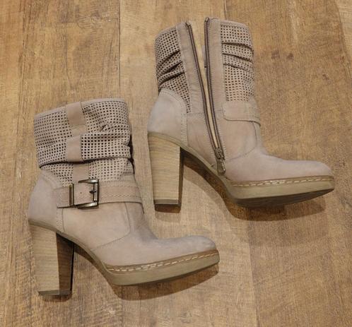 Bottillons Néro Giardini, Kleding | Dames, Schoenen, Zo goed als nieuw, Lage of Enkellaarzen, Beige, Ophalen of Verzenden