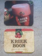 2 bierviltjes kriek Boon, Ophalen of Verzenden