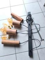 Suspension neuve avec grosses ampoules, Huis en Inrichting, Lampen | Hanglampen, Ophalen, Nieuw, Hout