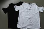 2 cold shoulder shirts Rag & Bone, zwart en wit, Rag & Bone, Gedragen, Wit, Maat 36 (S)
