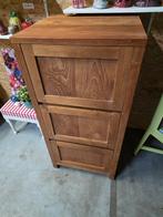 Archiefkast in teak hout  met deel mapjes .vaste prijs., Enlèvement