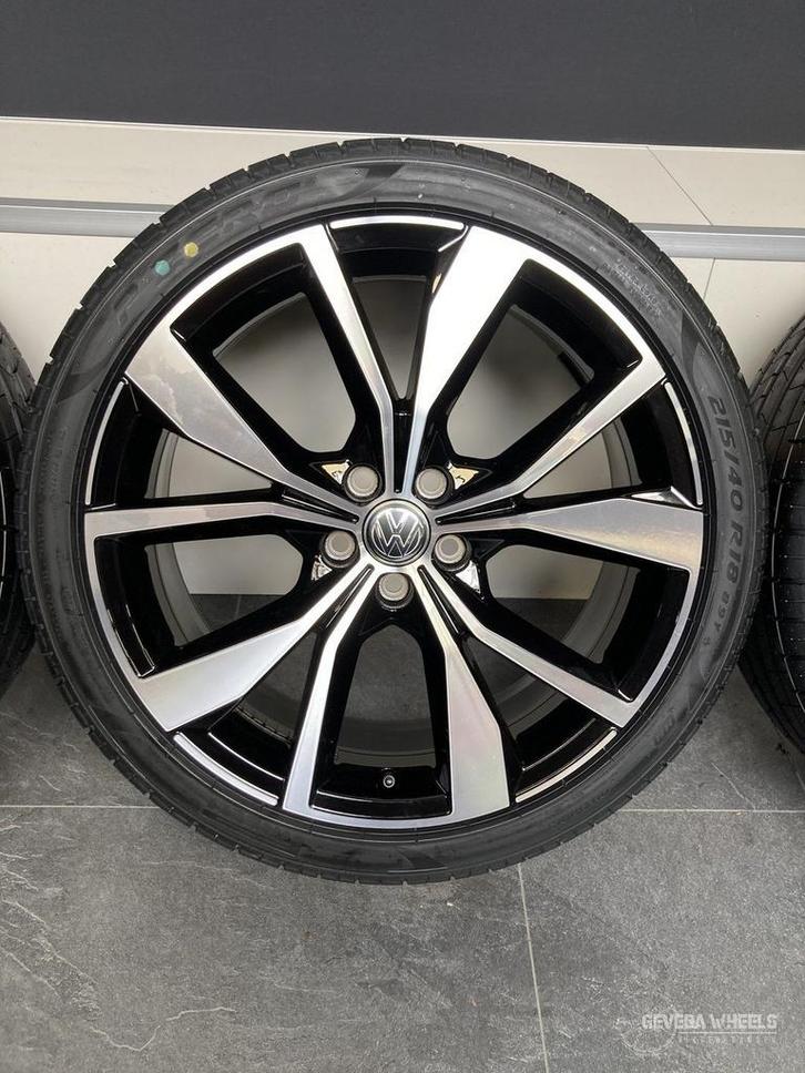 18” originele Volkswagen Polo 2G0 Misano velgen banden 5x100, Auto-onderdelen, Banden en Velgen, Banden en Velgen, Zomerbanden