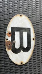 Grote emaille B van Belgie, 30x18cm, Ophalen