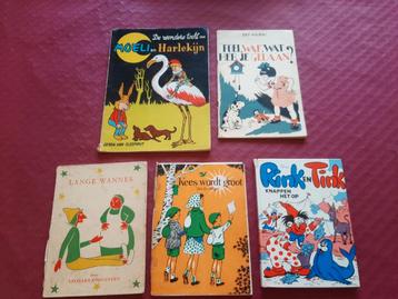 Set van 5 vintage kinderboeken – jaren 50 tot 70 beschikbaar voor biedingen