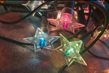 Oude stervormige Kerst boom lampjes gekleurd beschikbaar voor biedingen