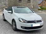 Volkswagen Golf Cabriolet 1.6 TDi 1eEig Leder LED Xénon GPS, Auto's, Volkswagen, Voorwielaandrijving, 4 cilinders, Cabriolet, Wit